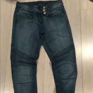 Carmar moto skinny jeans
